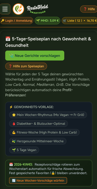 7-Tage Wochen-Rhythmus